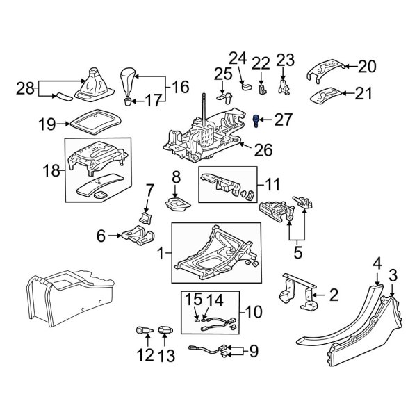 Manual Transmission Shift Lever Bolt