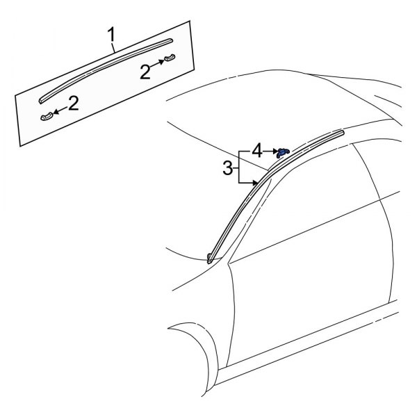 Roof Drip Molding Clip