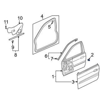 Acura OE - Rear Door Stop