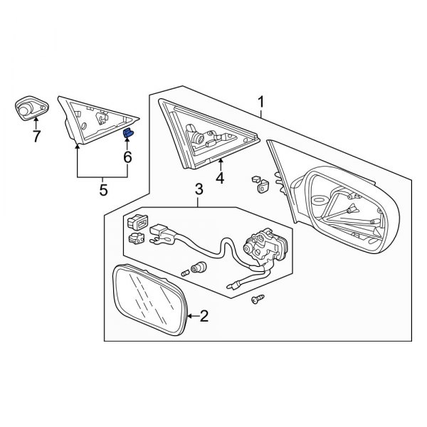 Door Mirror Cover Clip