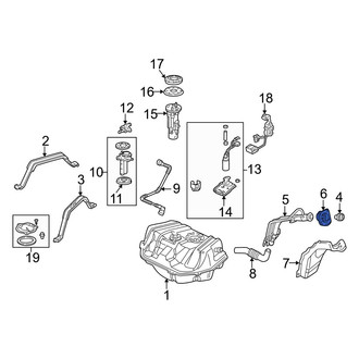 Acura OE - Fuel Filler Neck Gasket