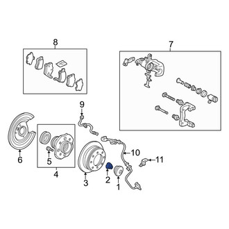 Acura OE - Rear Axle Nut