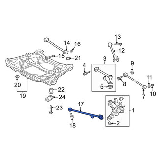 Acura OE - Rear Left Suspension Trailing Arm