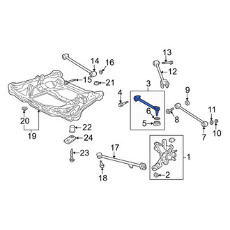 Acura OE - Rear Lower Rearward Suspension Control Arm
