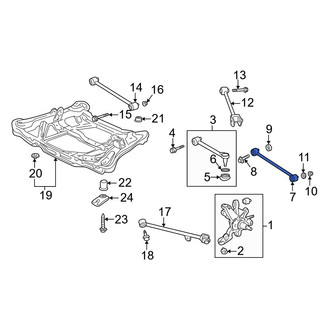 Acura OE - Rear Lower Rearward Suspension Control Arm