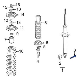 Acura OE - Rear Suspension Strut Bolt