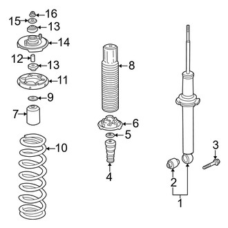 Acura OE - Rear Suspension - Struts & Components (Base)