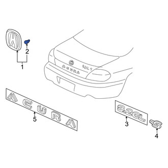Acura OE - Deck Lid Emblem Clip