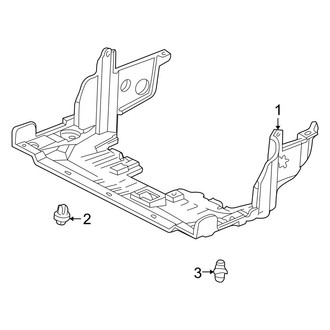 Acura OE - Radiator Support - Splash Shields