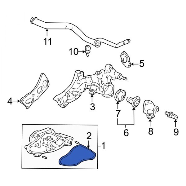 Engine Water Pump Gasket