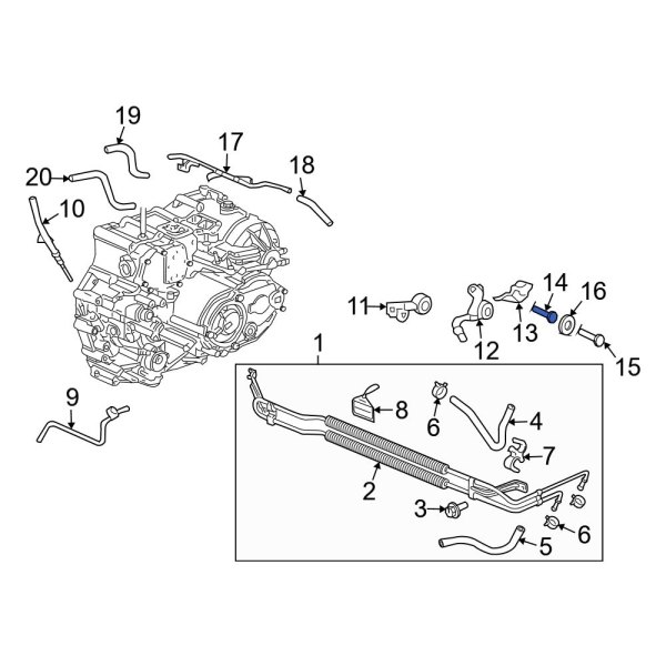 Automatic Transmission Oil Cooler Hose Banjo Bolt