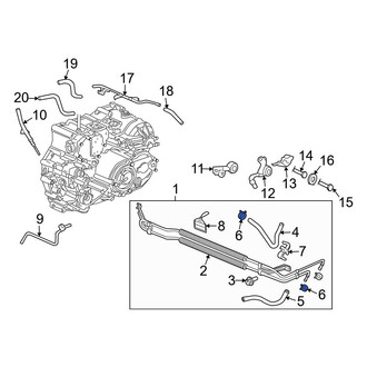 Acura OE - Automatic Transmission Oil Cooler Line Connector