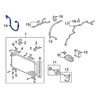 Acura OE - A/C Refrigerant Discharge Hose