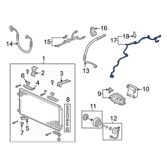 Acura OE - A/C Refrigerant Discharge Hose