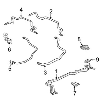 Acura OE - Air Conditioner & Heater - Rear A/C Lines