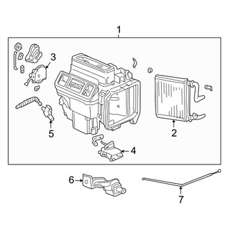 Acura OE - Air Conditioner & Heater - Heater Components (Front)