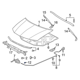 Acura OE - Hood Release Cable Clip