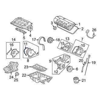 Acura OE - Engine Timing Cover Gasket