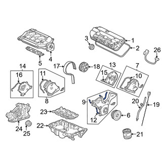 Acura OE - Lower Engine Timing Cover Gasket