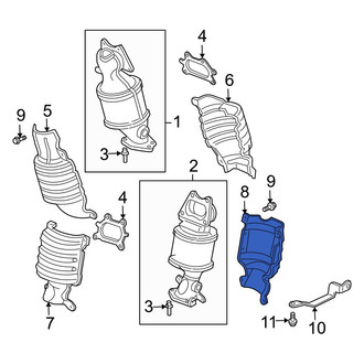 Acura OE - Rear Outer Exhaust Manifold Heat Shield
