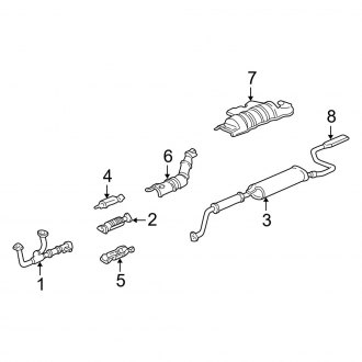 2001 Acura MDX OEM Exhaust Parts | Systems, Tips — CARiD.com