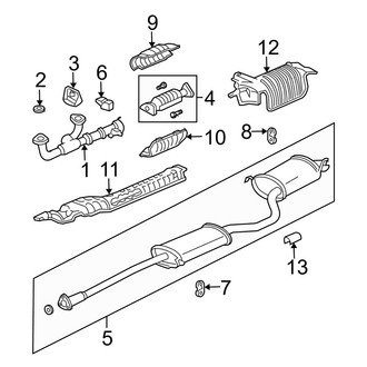 Acura OE - Exhaust System - Exhaust Components