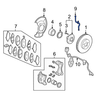 Acura OE - Rear Right Brake Hydraulic Hose