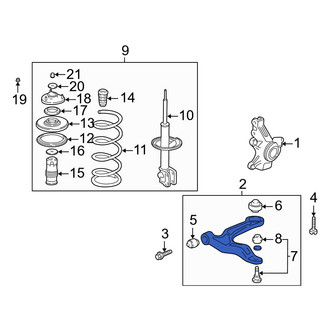 Acura OE - Front Left Suspension Control Arm
