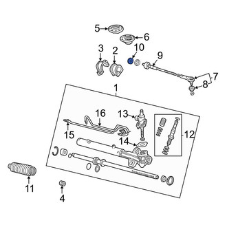 Acura OE - Inner Steering Tie Rod Bushing