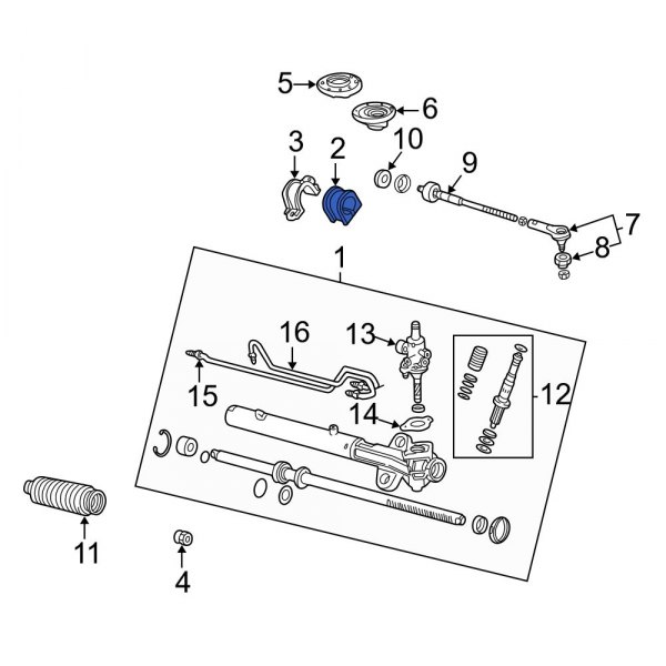 Rack and Pinion Mount Bushing