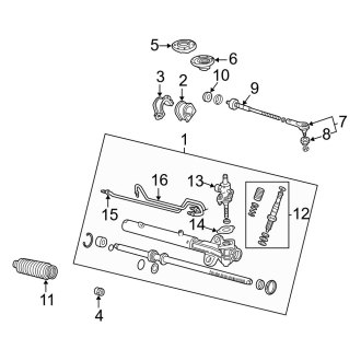 2002 Acura MDX Steering Columns, Shafts & Parts — CARiD.com