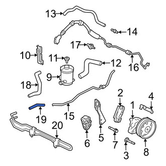 Acura OE - Power Steering Reservoir Hose