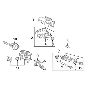 Acura OE - Steering Column - Shroud, Switches & Levers