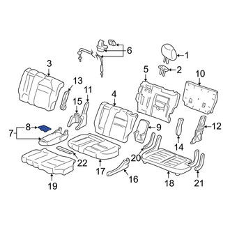 Acura OE - Center Left Console Cup Holder