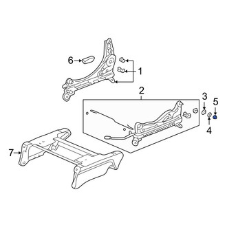 Acura OE - Front Right Seat Adjuster Nut