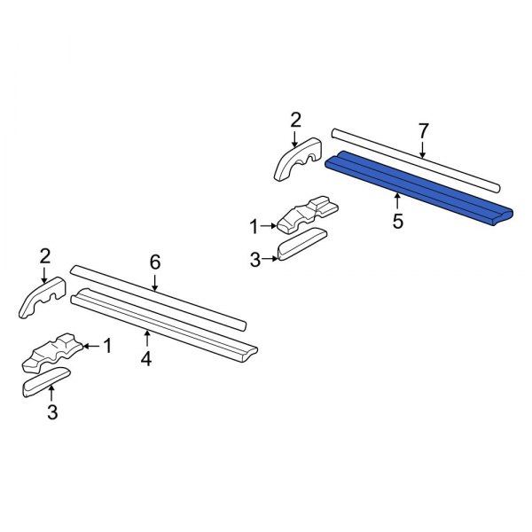 Roof Luggage Carrier Cross Rail