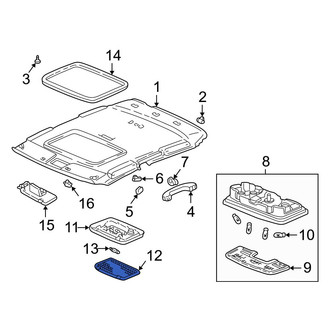Acura OE - Right Dome Light Lens