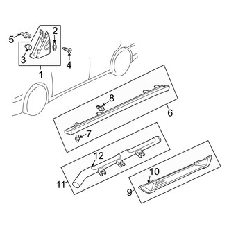 Acura OE - Pillars, Rocker & Floor - Exterior Trim