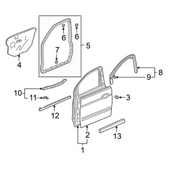 Acura OE - Front Door - Door & Components