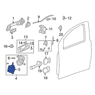 Acura OE - Front Left Door Lock Actuator Motor