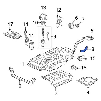 Acura OE - Lower Fuel Tank Filler Neck