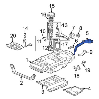 Acura OE - Lower Fuel Tank Filler Neck