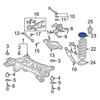 Acura OE - Rear Upper Coil Spring Insulator