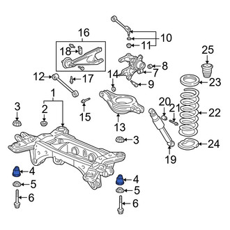 Acura OE - Rear Lower Suspension Crossmember Insulator