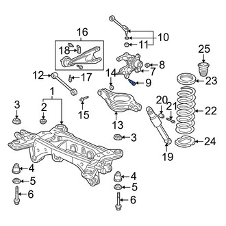 Acura OE - Suspension Knuckle Bolt
