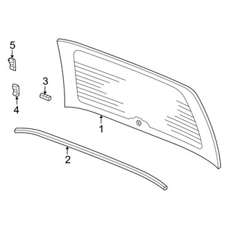 Acura OE - Lift Gate - Glass