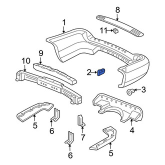 Acura OE - Front Bumper Cover Spacer