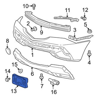 Acura OE - Front License Plate Bracket