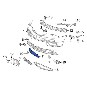 Acura OE - Front Right Grille Molding