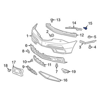 Acura OE - Bumper Cover Support Rail Bolt